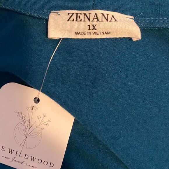 NWT Zenana Slouchy Cardigan Open Front Knee Length Women Size XL - Picture 5 of 7